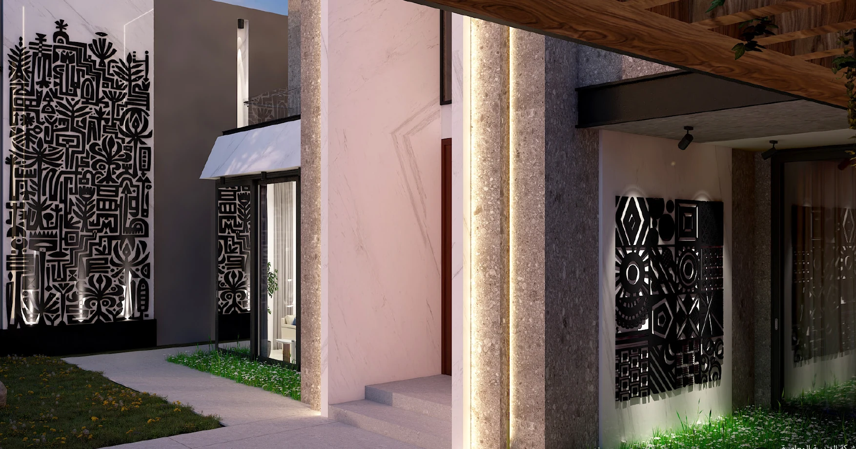 Green Villa entrance