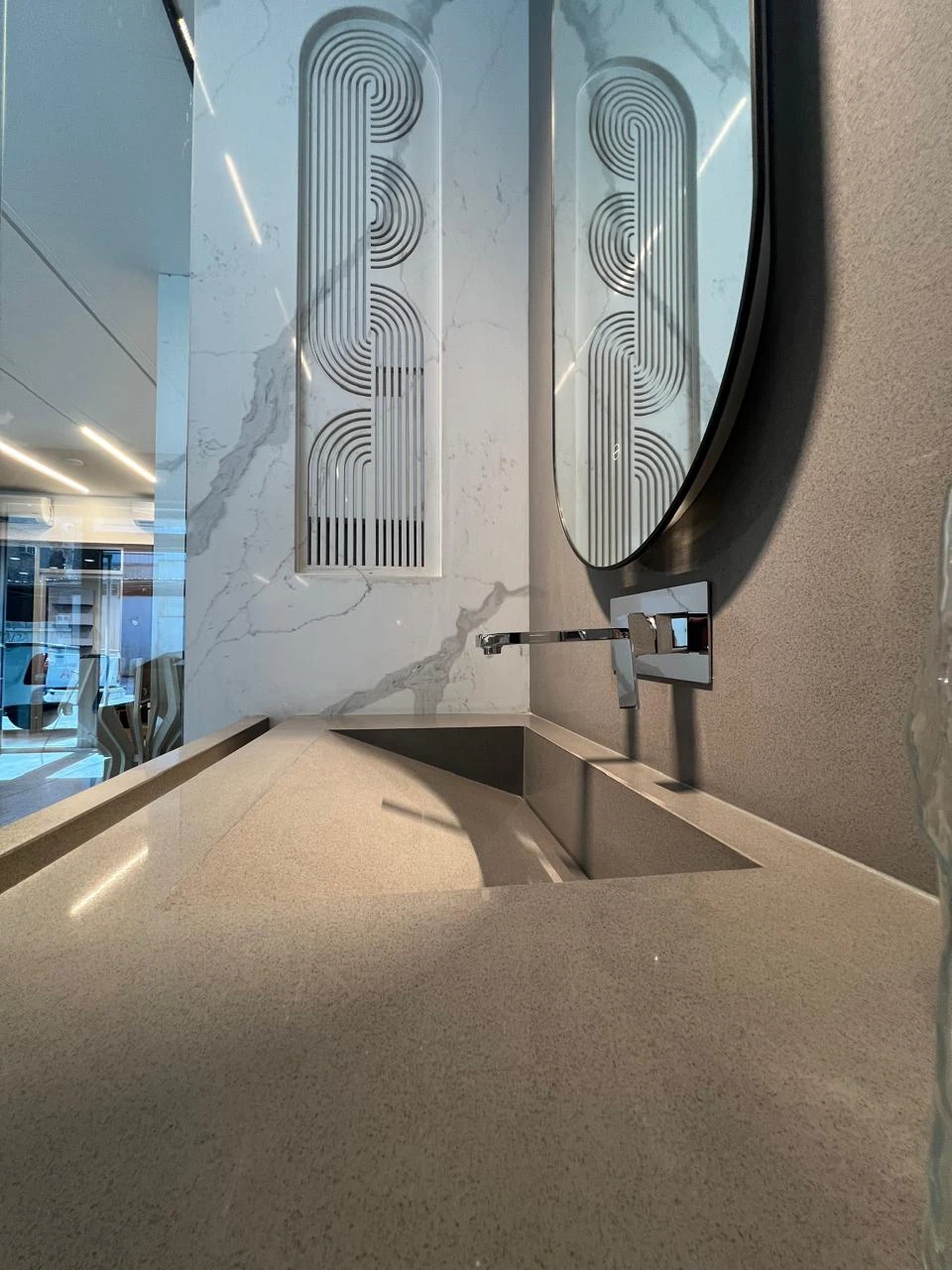 Precision fabricated vanity surface